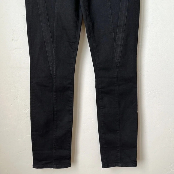 3x1 Jason Wu Collab Black Jeans W4 Slim Straight Edgy Denim, Size 26 - Picture 4 of 16